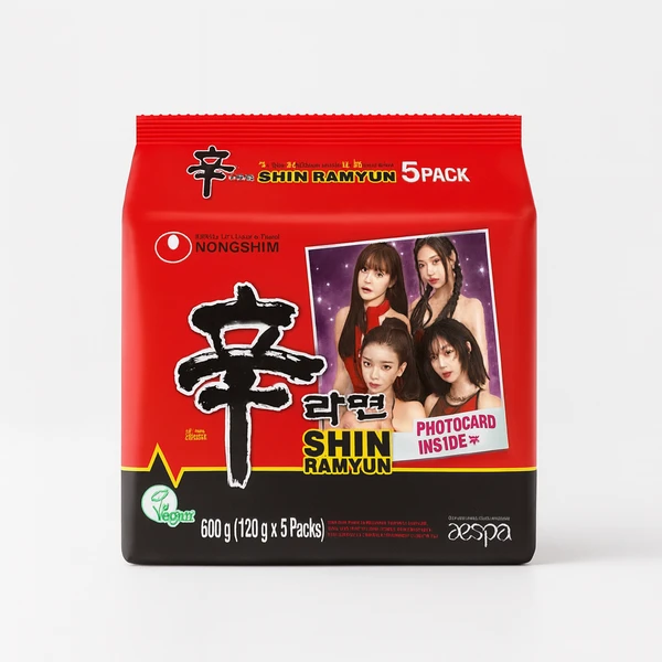 NONGSHIM SHIN RAMYUN NOODLES 8X(5X120GM)