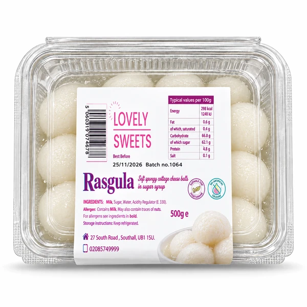 LOVELY SWEETS  RASGULA 500GM