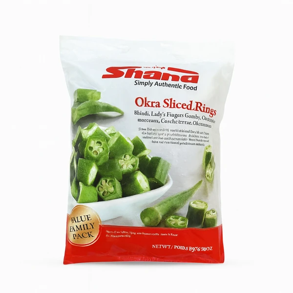 SHANA VEG OKRA SLICED RINGS 900GM