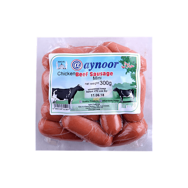 AYNOOR BEEF SAUSAGES 300GM