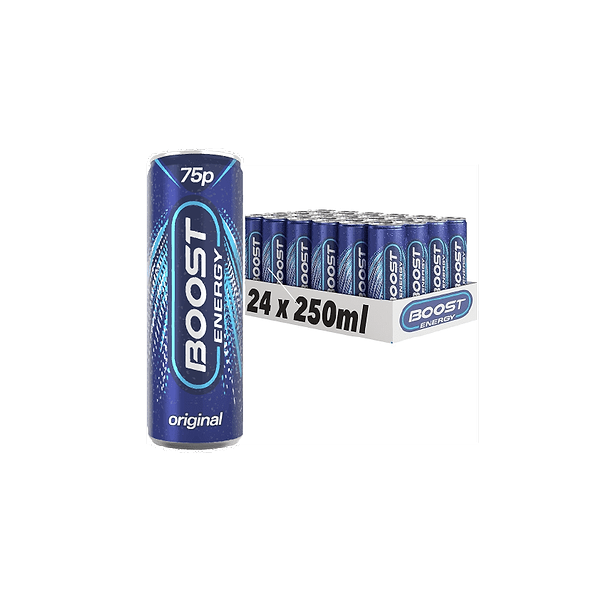 BOOST ENERGY DRINK (CAN) 24X250ML PM-75p - (V20)