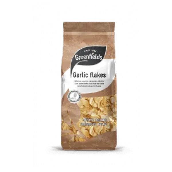 GREEN FIELDS DRIED GARLIC FLAKES 8X150GM (DISC)