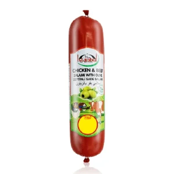 ISTANBUL BEEF SALAMI WITH OLIVE 450GM