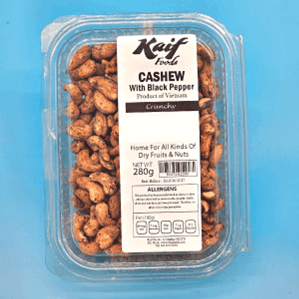 KAIF CASHEWS WITH BLACK PEPPER 280GM