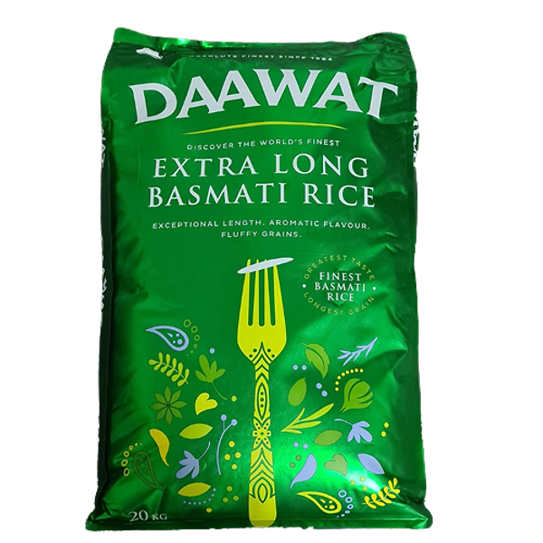 DAAWAT EX-LONG BASMATI RICE 20KG PM 34.99