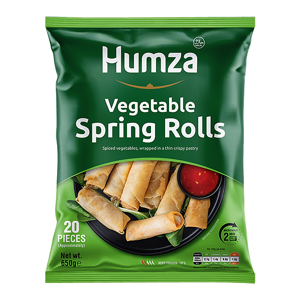 HUMZA VEG SPRING ROL 20PC 10X650G (CASE)