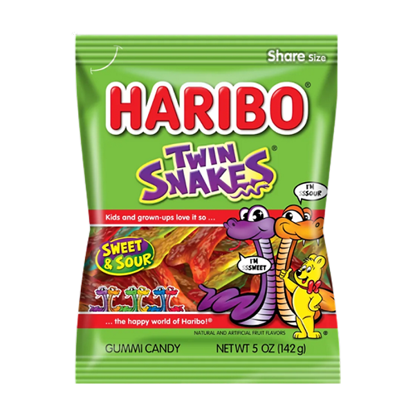 HARIBO TWIN SNAKES (BROWN) 24X67GM - (V20)