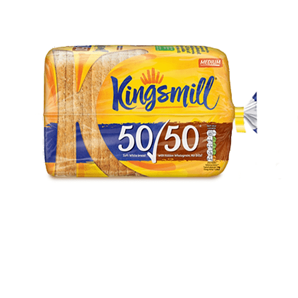 KINGSMILL MEDIUM 50/50 BREAD 800GM
