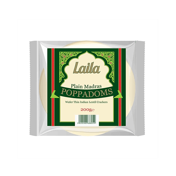LAILA PAPPADUMS 60X200GM