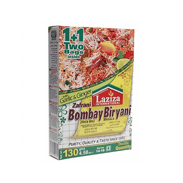 LAZIZA BOMBAY BIRYANI ZAFRANI MASALA 6X130GM