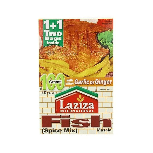 LAZIZA FISH MASALA 6X100GM