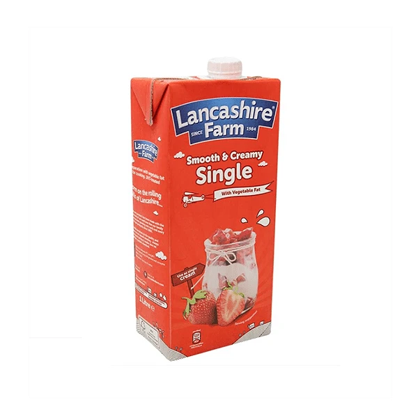 LANCASHIRE FARM SINGLE CREAM 12X1LTR