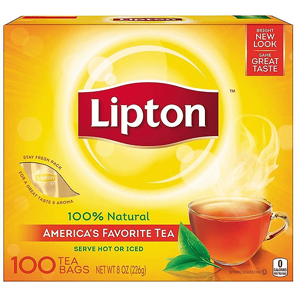 LIPTON BLACK TEA 12X100 TEA BAGS
