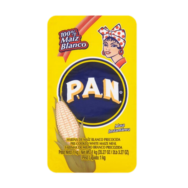 PAN WHITE CORN MEAL (YELL PACK) 1KG