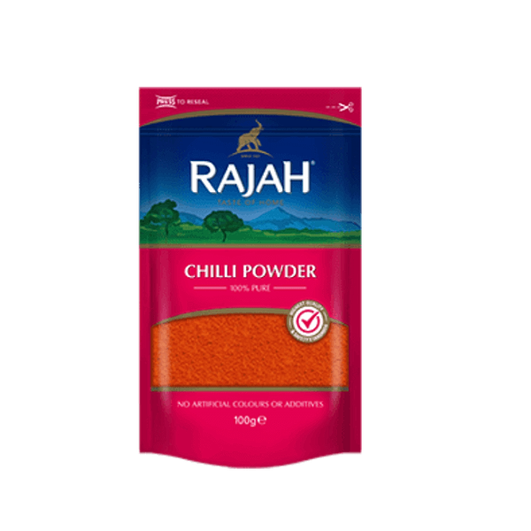 RAJAH CHILLI POWDER 10X100GM (DISC)
