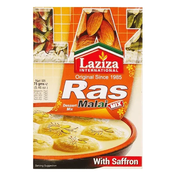 LAZIZA SAFFRON RASMALAI DESSERT MIX 6X75GM