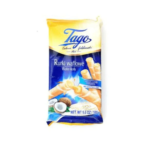 TAGO COCONUT WAFER ROLLS 30X160GM 