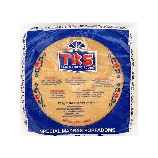 TRS PLAIN MADRAS PAPAD 60X200GM (S4)