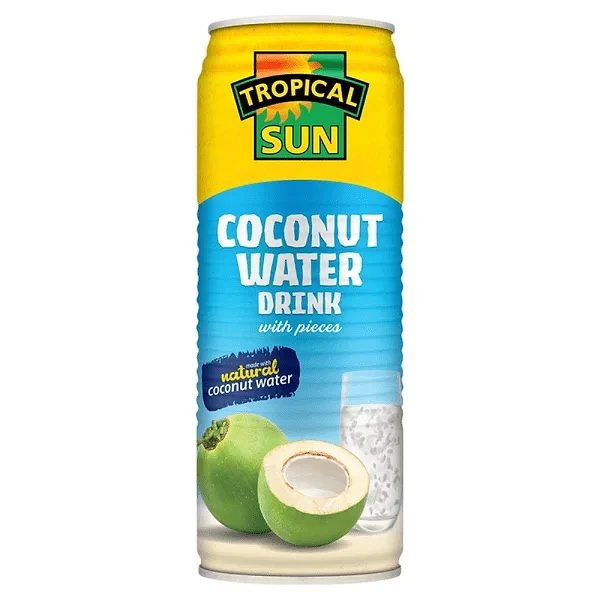 TROPICAL SUN COCONUT WATER WITH PIECES 12X520ML - (V20)