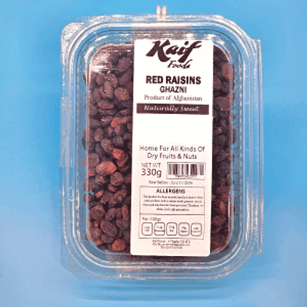 KAIF RAISINS (RED) GHAZNI 330GM