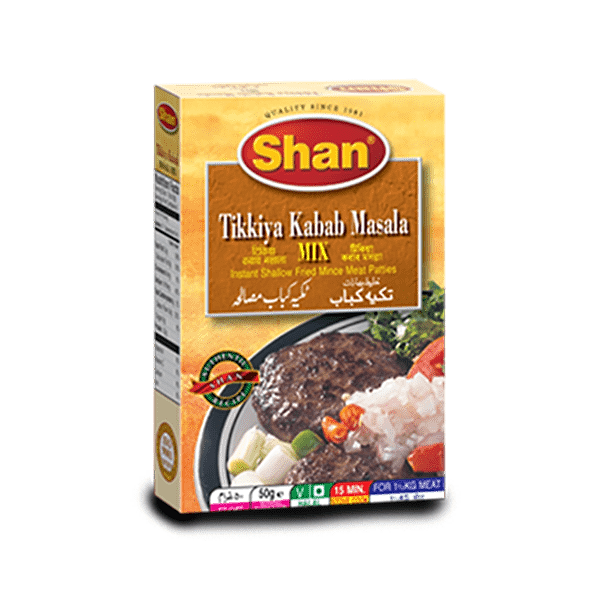 SHAN TIKKIYA KABAB MASALA 12X50GM