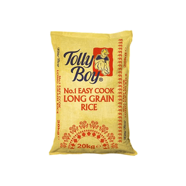 TOLLY BOY EASY COOK RICE (YELLOW BAG) 20 KG