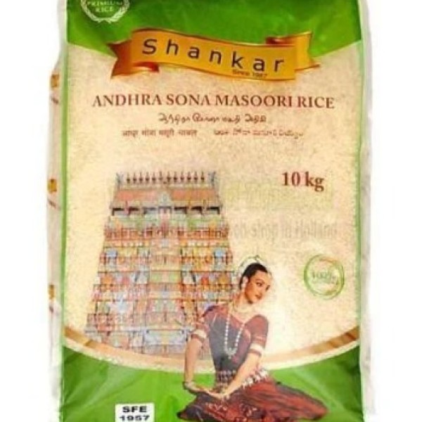 SHANKAR ANDHRA SONA MASOORI RICE 10 KG PM £13.99
