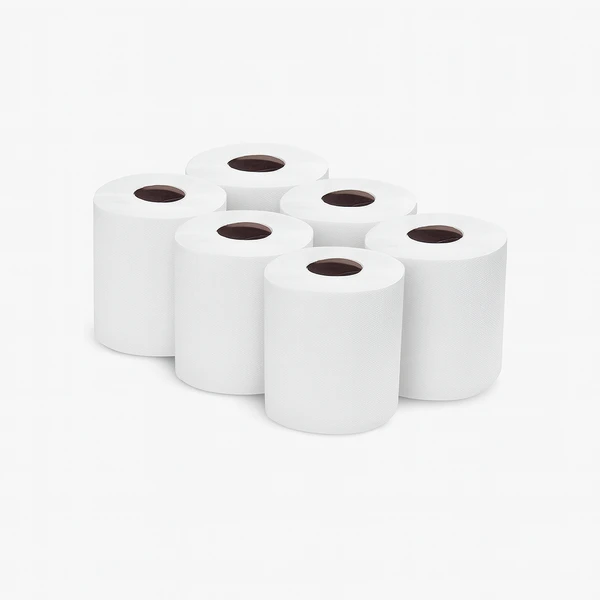 ECO CENTREFEED WHITE TISSUE ROLLS 6 ROLLS - (V20)