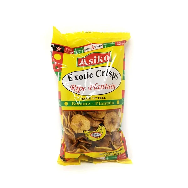 ASIKO EXOTIC SALTED CRISPS 24X75GM