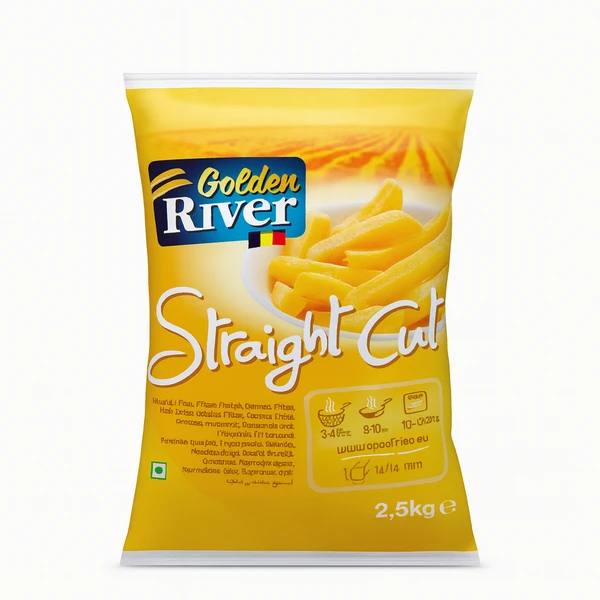 GOLDEN RIVER STRAIGHT CUT CHIPS 3/8 4X2.5KG