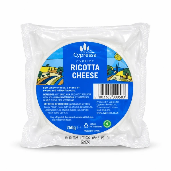 CYPRESSA RICOTA CHEESE 10X250G