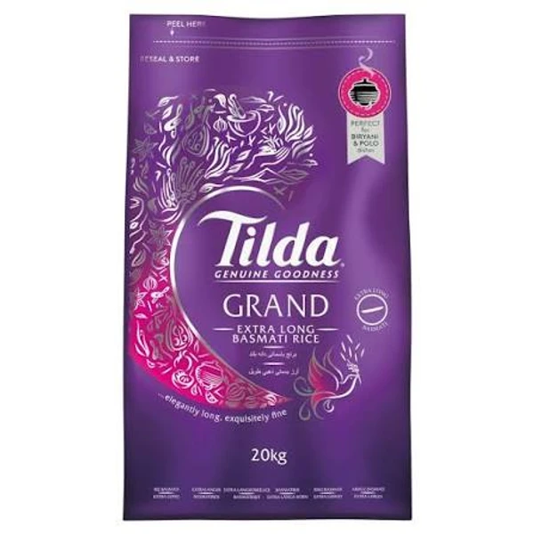 TILDA GRAND BASMATI RICE 20KG PM £29.96