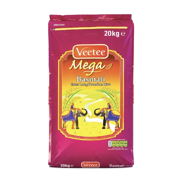 VEETEE MEGA BASMATI RICE 20KG