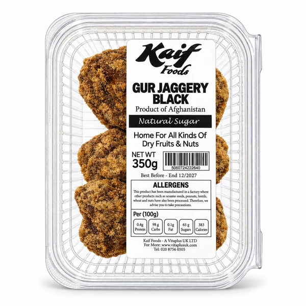 KAIF AFGHAN GUR DARK 350GM 