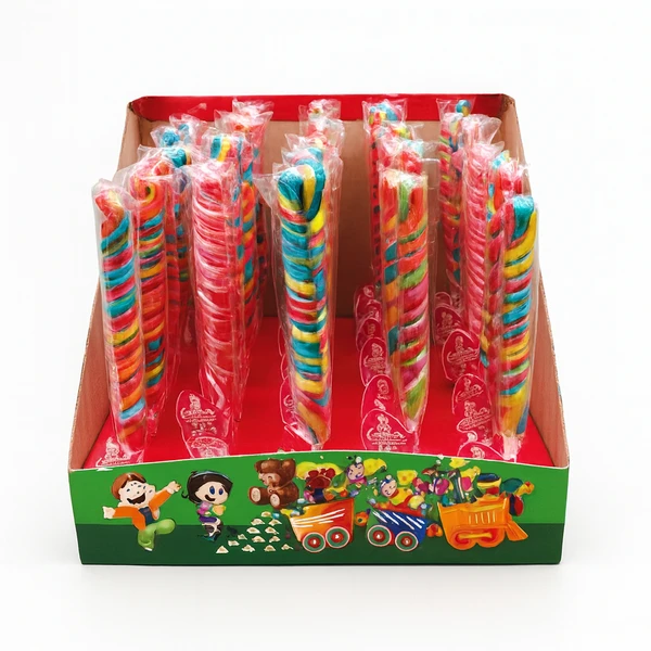 CANDY FOX TWISTER LOLLIPOP 48PC  - (V20)