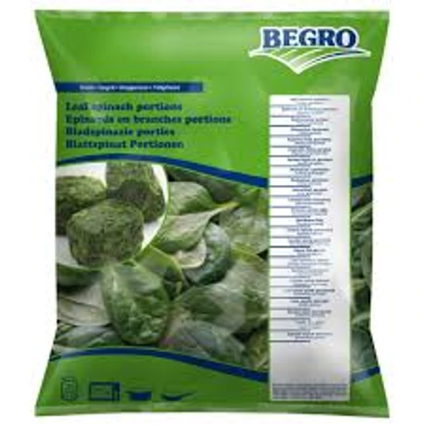 BEGRO CHOPPED SPINACH 10X1KG