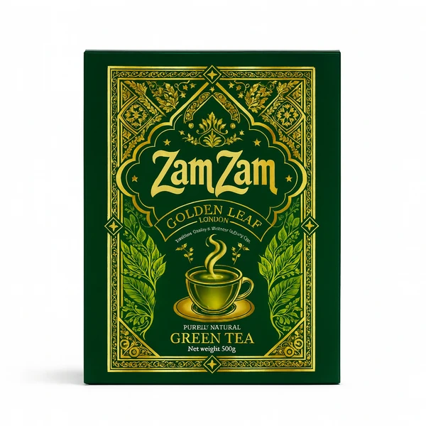 ZAMZAM GOLDEN LEAF GREEN TEA 40X500GM