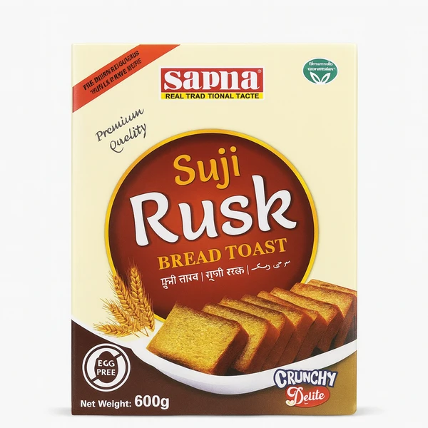 SAPNA SUJI RUSK 12X600GM
