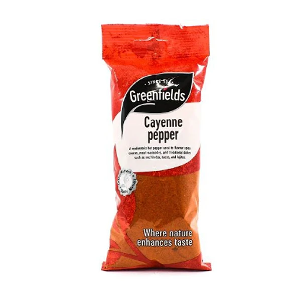 GREEN FIELDS CAYENNE PEPPER 12X75GM (DISC)
