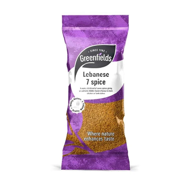 GREEN FIELDS LEBANESE 7 SPICE 12X75GM  (DISC)