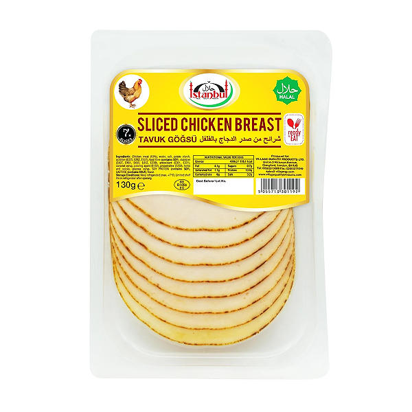 ISTANBUL SLICED CHICKEN BREAST 130GM