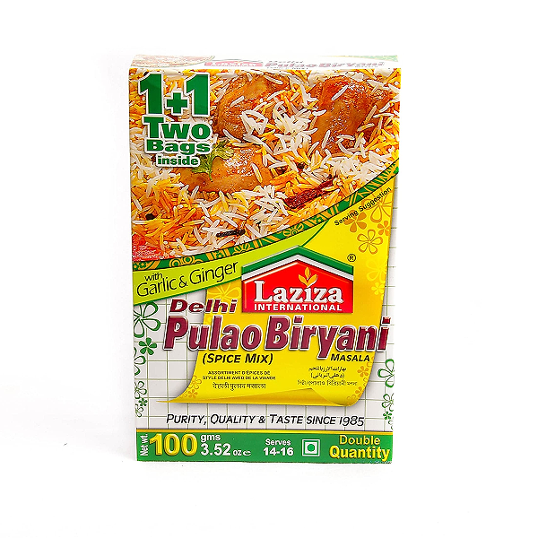 LAZIZA DELHI PULAO BIRYANI MASALA 6X100GM