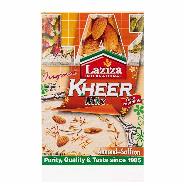 LAZIZA KHEER (ALMOND+SAFFRON) MIX 6X155GM
