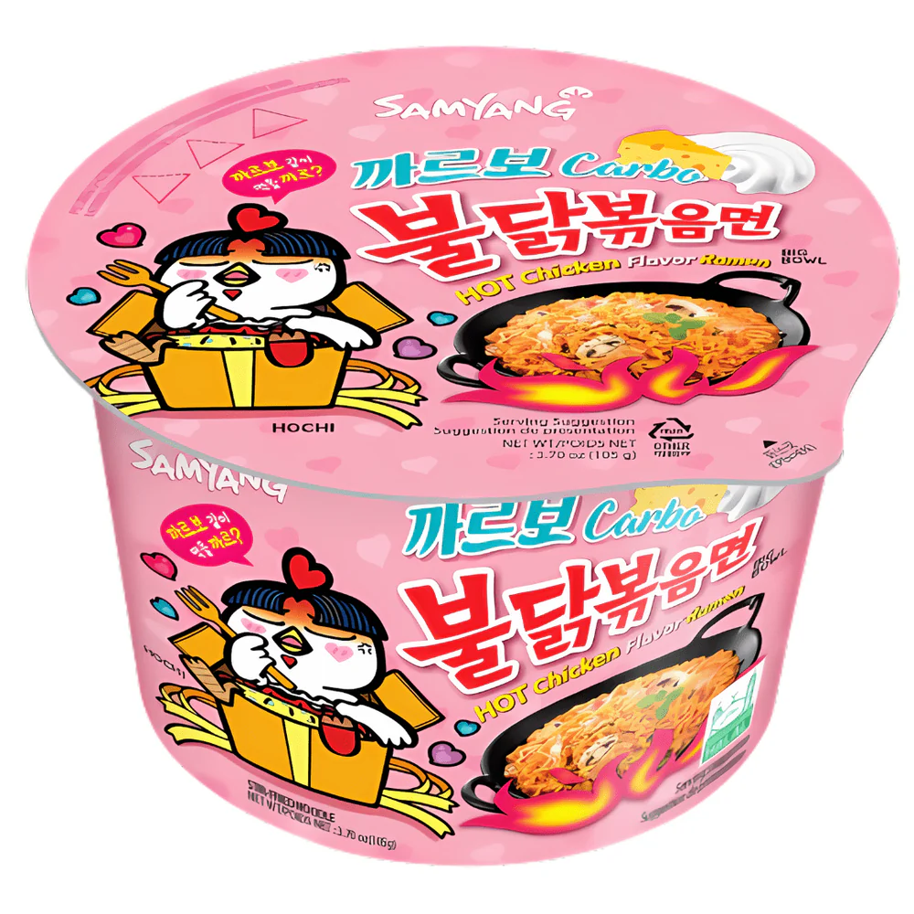 BULDAK CARBONARA FLAVOUR RAMEN BIG BOWL 16X105GM
