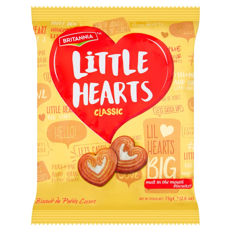 BRITANNIA LITTLE HEARTS 75GM