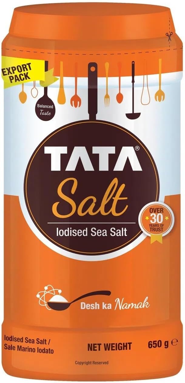 TATA IODIZED TABLE SALT 16X650GM