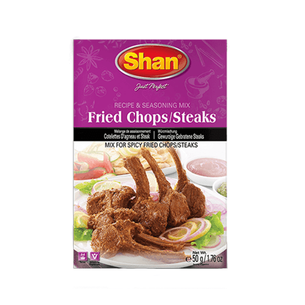 SHAN FRIED CHOPS/STEAKS MASALA 12X50GM