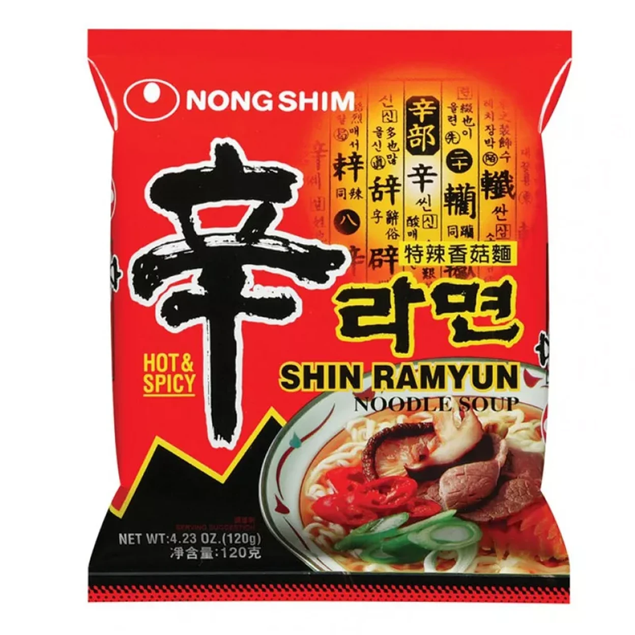 NONGSHIM SHIN RAMYUN NOODLES 8X(5X120GM)