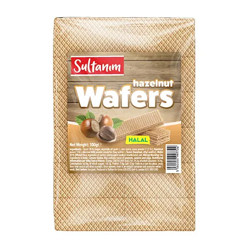 SULTANIM HAZELNUT WAFERS (HALAL) 12X300GM