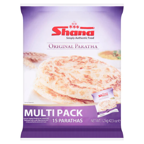 SHANA PLAIN PARATHA FAMILY PACK 6X15PC